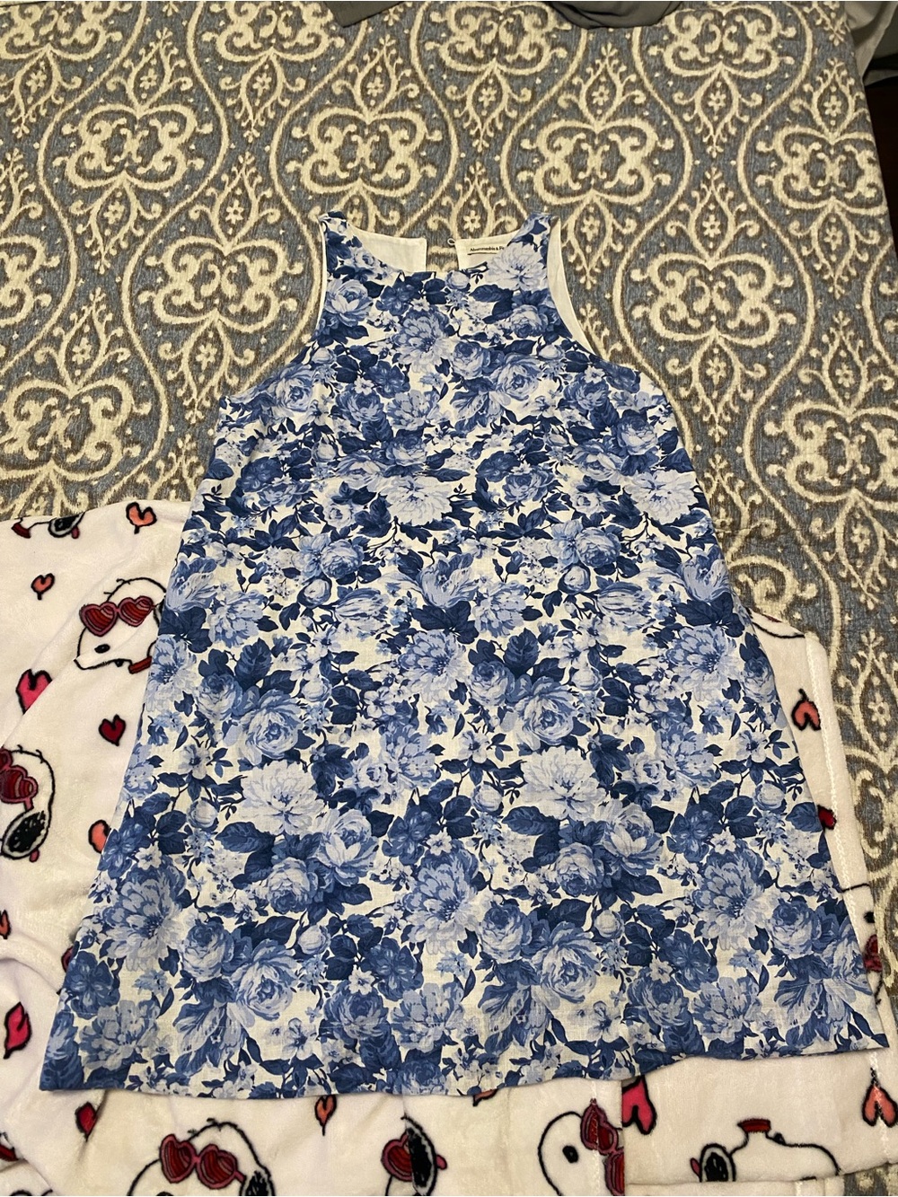 Abercrombie & Fitch Blue Floral Mini Dress